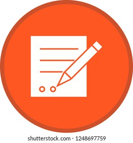 Contract Glyph Round Circle Multicolor BG