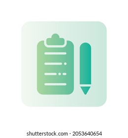 contract gradient icon isolated on white background
