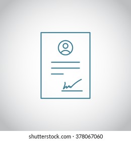 Contract icon