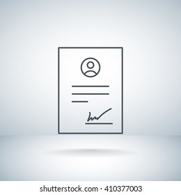 Contract icon