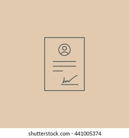 Contract icon