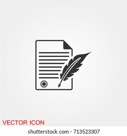 Contract icon