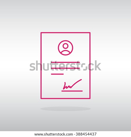 Contract icon
