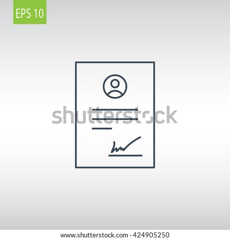 Contract icon