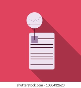 The contract icon. Agreement and signature, pact, accord, convention symbol. Flat Vector illustration