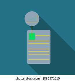 The contract icon. Agreement and signature, pact, accord, convention symbol. Flat Vector illustration