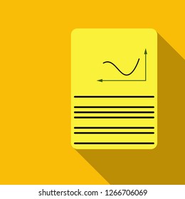 The contract icon. Agreement and signature, pact, accord, convention symbol. Flat Vector illustration