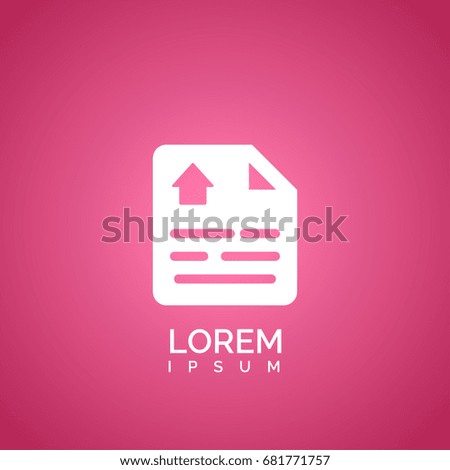 contract icon. architecture sign