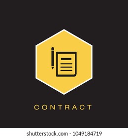 Contract Icon Concept