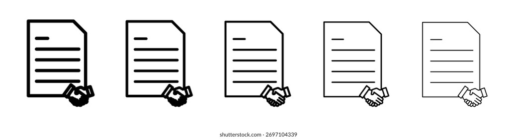 Contract icon design, logo, app, UI. Vector illustration, EPS