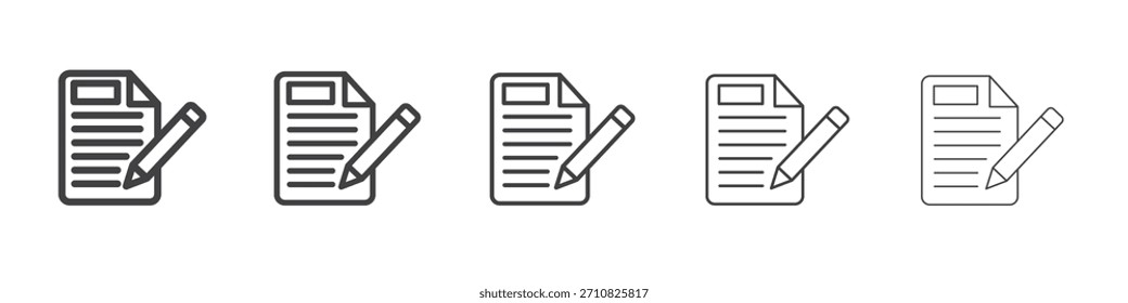 Contract icon design, logo, app, UI. Vector illustration, EPS