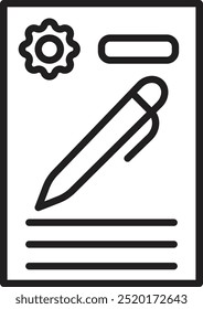 Contract icon design for personal commercial use