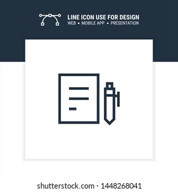contract icon design vector illustration