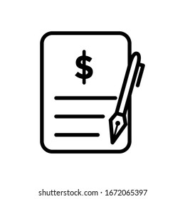 contract icon design vector template