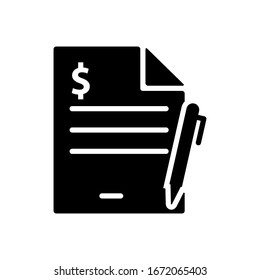 contract icon design vector template