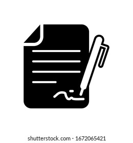 contract icon design vector template
