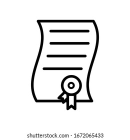 contract icon design vector template