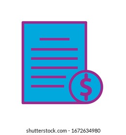 contract icon design vector template
