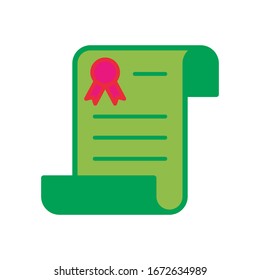contract icon design vector template