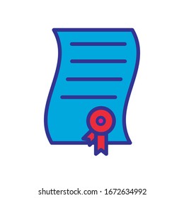 contract icon design vector template
