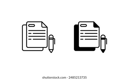 Diseño de icono de contrato con fondo blanco ilustración de stock