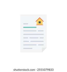 Contract icon. Editable icon vector