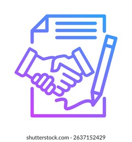 Contract Icon Element For Design
