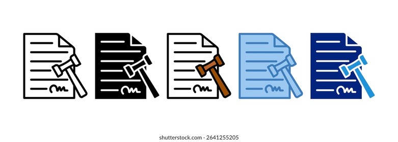 Contract Icon Element For Design