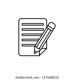 Contract icon. Element of global logistics icon for mobile concept and web apps. Thin line Contract icon can be used for web and mobile