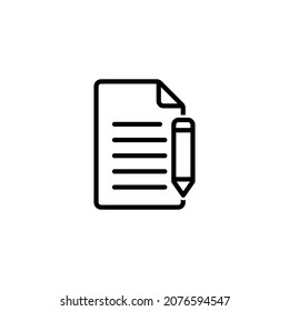 Contract icon. Form icon symbol vector illustration
