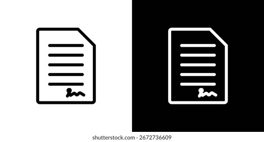 Icono de contrato elemento gráfico Ilustración diseño de Plantilla