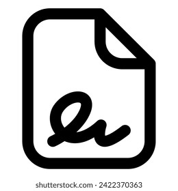 Ilustración de iconos de contrato para web, aplicación, infografía, etc