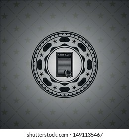 contract icon inside black emblem