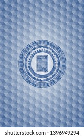 contract icon inside blue hexagon badge.