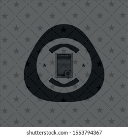 contract icon inside dark badge