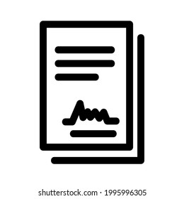 contract icon or logo isolated sign symbol vector illustration - high quality black style vector icons

