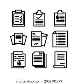 icono de contrato o logotipo símbolo de signo aislado ilustración vectorial - Colección de iconos vectores de estilo negro de alta calidad
