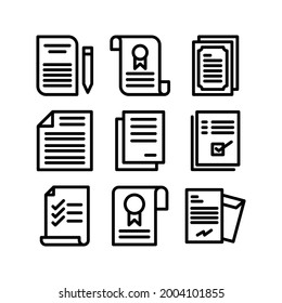 contract icon or logo isolated sign symbol vector illustration - Collection of high quality black style vector icons
