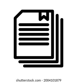 contract icon or logo isolated sign symbol vector illustration - high quality black style vector icons
