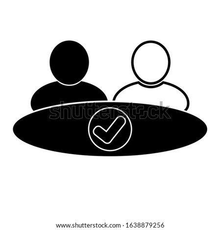 contract icon on white background