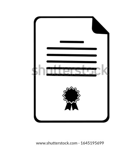contract icon on white background