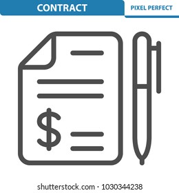 Contract Icon. Professional, pixel perfect icons optimized for both large and small resolutions. EPS 8 format. 12x size for preview.
