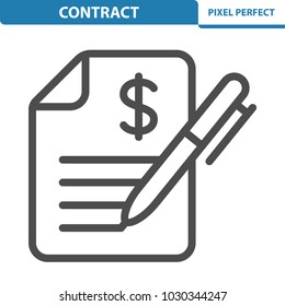 Contract Icon. Professional, pixel perfect icons optimized for both large and small resolutions. EPS 8 format. 12x size for preview.
