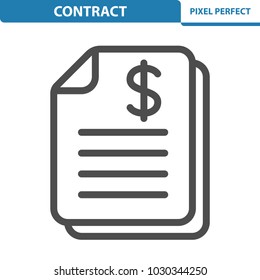 Contract Icon. Professional, pixel perfect icons optimized for both large and small resolutions. EPS 8 format. 12x size for preview.

