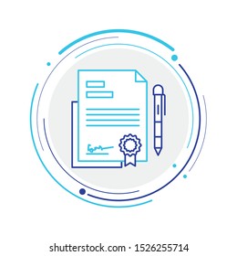 Contract Icon. Professional, pixel perfect icons optimized for both large and small resolutions. EPS 8 format