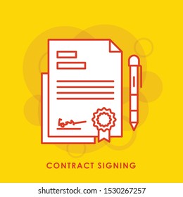 Contract Icon. Professional, pixel perfect icons optimized for both large and small resolutions. EPS 8 format