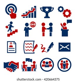 contract icon set