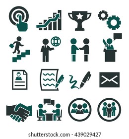 contract icon set