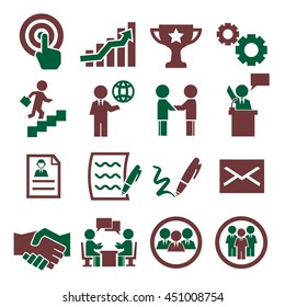 contract icon set