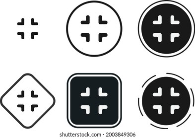 contract icon set. Collection of high quality black outline logo for web site design and mobile dark mode apps. Vector illustration on white background